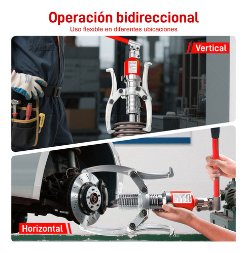 Atverce Extractor Hidráulico De Engranajes Balero Rodamientos 15 Ton