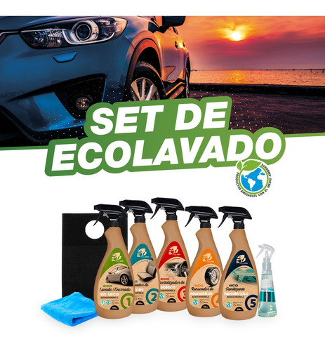 Imagen 1 de 10 de Kit De Lavado Para Auto Magicshine - Limpieza De Auto