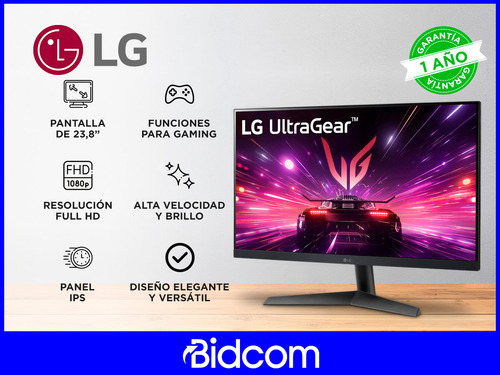 Monitor LG 23.8 Pulgadas Pc Ultragear Gamer 24gs60f 180 Hz