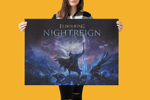 Elden Ring Nightreign - Pôster Gigante - Sem Dobras