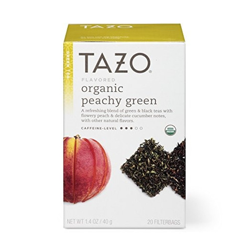 Tazo Peachy Té Verde Orgánico-20 Bolsa