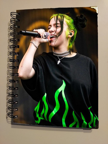 Agenda Cantante Billie Eilish + Sticker + Imanes + Llavero