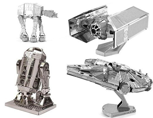 Kits De La Tierra Del Metal Modelo 3d - Star Wars Juego De 4