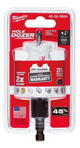 Sierra Copa 1.1/4 32mm Incluye Toma Milwaukee 49-56-9664