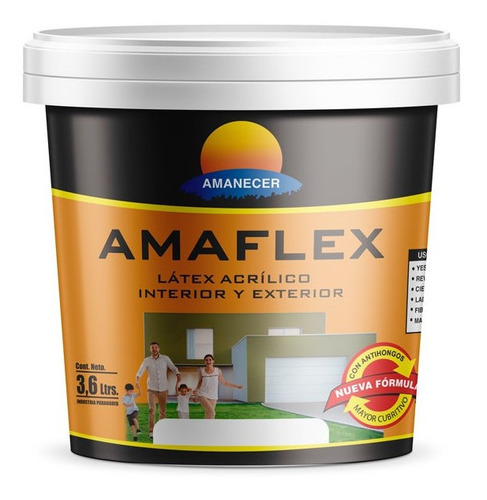 Pintura Látex Amaflex Int./ext. 3,6 L  | Amanecer