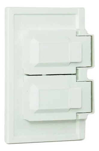 4976-w Leviton Placa Duplex 2 Tapas Intemperie Blanca Color Blanco Corriente Nominal 0 A Voltaje Nominal 0v