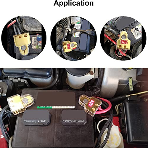 1 Par De Conectores De Terminal De Batería De Coche Vo...