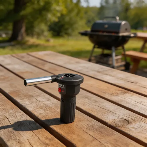 Sopla Aire Para Barbacoa – Ventilador USB Recargable, Portátil Y Ligero Para Encender El Carbón Rápido – Ideal Para Camping Y Picnic