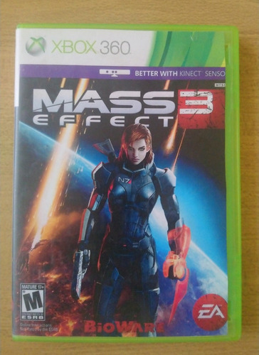 Mass Effect 3 Xbox 360 Portada Reimpresa