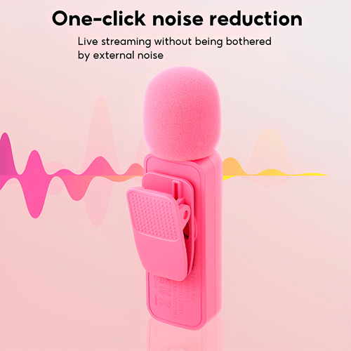 Microfone Lapela Boya By-v20 P/iPhone 15 E Android Rosa