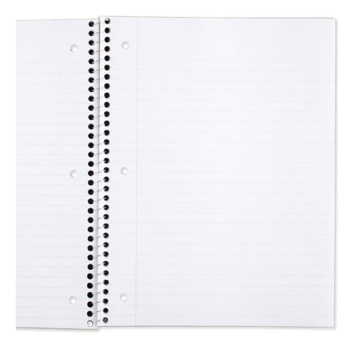 Mead Espiral Cuaderno, 6 Pack, 1 Sujeto, Wide Paper,