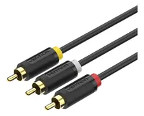 Comprar Cable Rca Vention - 3 Rca Av Macho - 2 Metros - Cable De Audio Y Video Hi-fi Premium - Macho A Macho - Para Tv \u002F Amplificador \u002F Parlante \u002F Camara \u002F Consola - Bcabh