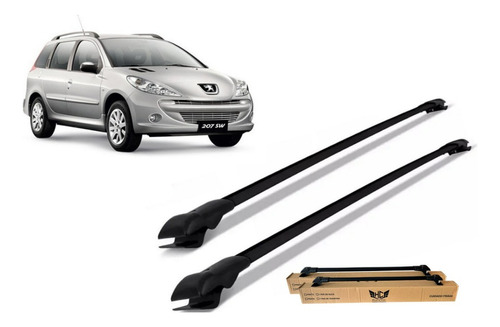 Bagageiro Teto Peugeot 206 Sw, 207 Sw Ou 207 Escapade Slim