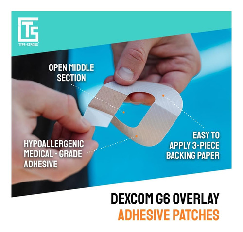 Escriba Parches Adhesivos Fuertes Para Dexcom G6 Cgm Para La