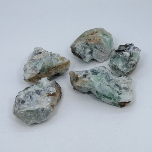 1 Pieza Natural Cuarzo Fluorita Verde En Bruto Áspero Matriz