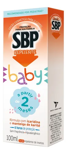 Repelente para Bebê SBP Baby Loção Corporal com Icaridina 100ml