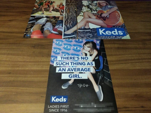 (pg130) 2 Publicidades Keds * Taylor Swift