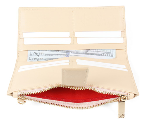 Cartera Cloe Para Mujer Flap Con Maneral Material Charol Color Marrón claro