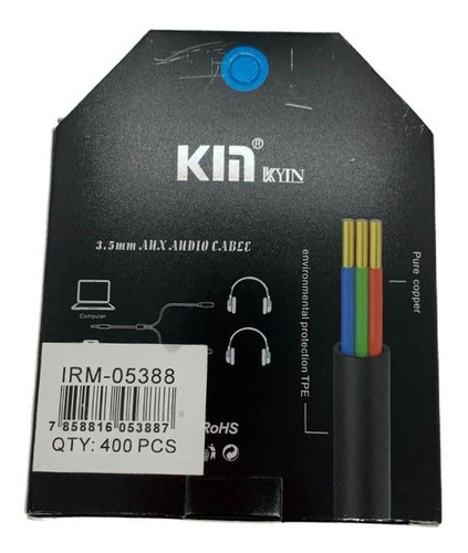 Imagen 2 de 3 de Adaptador 3.5mm Doble Entrada En Y Entrada Jack
