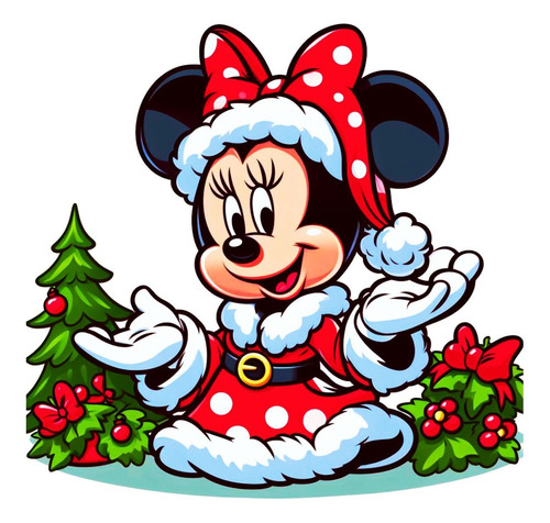 Pañalero Navidad De Minnie Mouse
