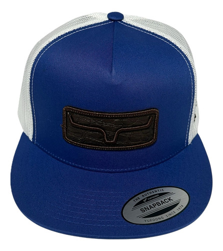 Gorras Yupoong Diseño Vaquero Bordado Frontal Y Lateral 3d Kimes Piel/blue Ajustable Bordado 3d