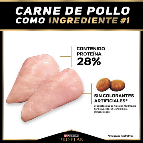 Alimento Pro Plan OptiStart Pro Plan OptiStart Puppy para cachorro de 3.5kg para perro cachorro de raza grande sabor pollo en bolsa de 3kg