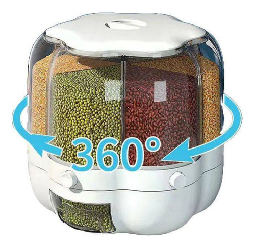 Porta Condimento Giratório 360° 6 Divisória Hermérticas