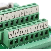 Comprar Placa Bloque Terminal Modulo Interfaz Montaje Riel Din Db15