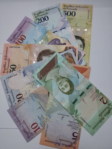 Set Billetes Antiguos De Venezuela
