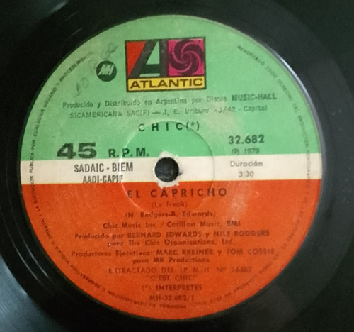 Chic- El Capricho- Encanto- -vinilo Simple- 1979