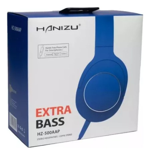 Auricular Con Mic Desmontable Extra Bass Celular Pc Hz500ap 