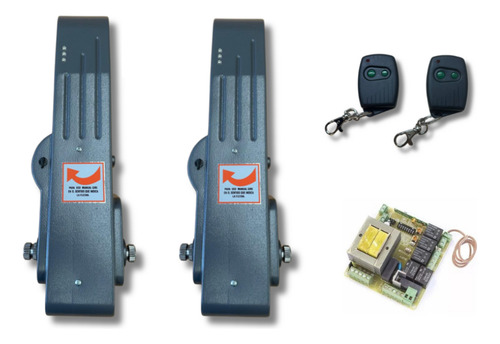 Kit Motor Doble Porton Levadizo Vivaldi 0.20 Hp Placa Am2016 Frecuencia 50hz