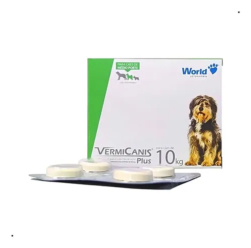 Vermífugo Vermicanis 800mg - Para Cães De Até 10kg - World
