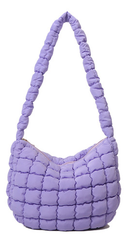 Bolso Cloud Hobo For Mujer, Color Liso, Suave, Gorra Grande