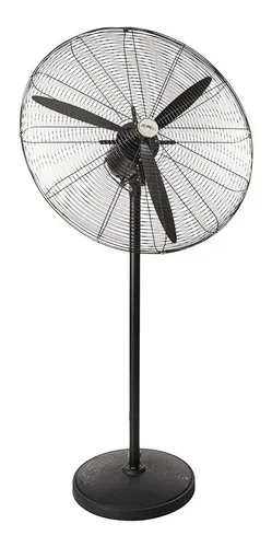 Ventilador de pie Adir 2072 negro con 3 aspas de aluminio, 30 " de diámetro 120 V