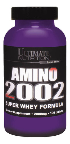 Amino 2002 - Ultimate Nutrition (100 Tabs) Sabor Sin Sabor