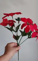 Comprar Flores De Navidad Artificiales Poinsettia Decoracion