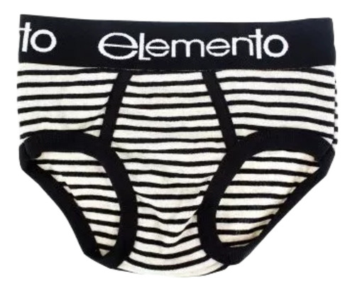 Pack X2 Slip Niño Nene Rayado Algodon Y Lycra- Elemento 704