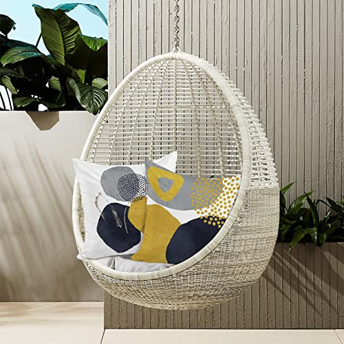Juego De 4 Fundas De Almohada Amarillo Mostaza Estilo Bohemi