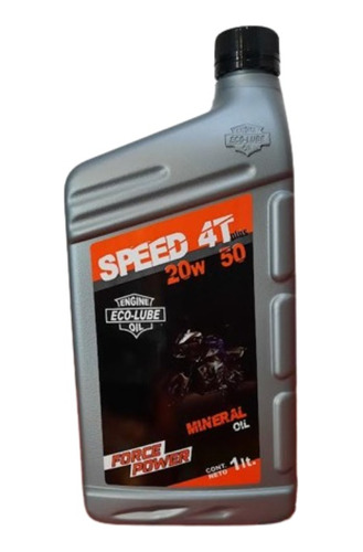 Aceite Ecolube Super-speed 4t 20w50 Sl/jaso X1lt - Npcars