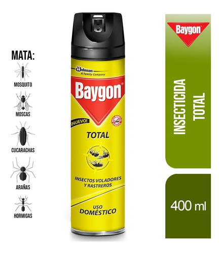 12 Pz Insecticida Baygon Total 400ml