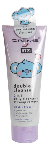 Set Cuidado Para Rostro Bt21 Limpieza + Sérum Cica Coreano