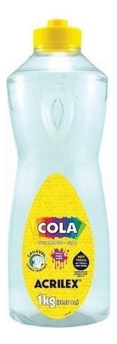 Cola Transparente 1kg 02801 - Acrilex 1 Litro