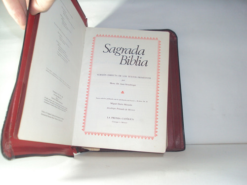 Sagrada Biblia Tapa Dura Juan Straubinger (Usado)