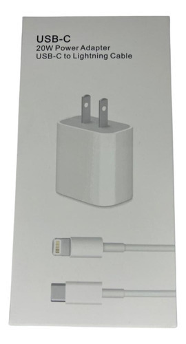 Cargador 20w Carga Rápida Para Lightning Cable 1m