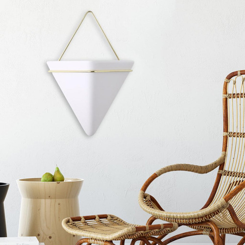 Macetero De Pared Triangular Decoración Nórdica De Maceta