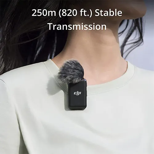 Micrófono Lavalier Inalámbrico Dji Mic (2 Tx + 1 Rx), Rango