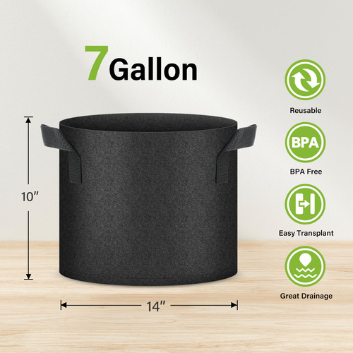 Macetas Para Cultivo De Plantas Healsmart Tomoato De 7 Galon