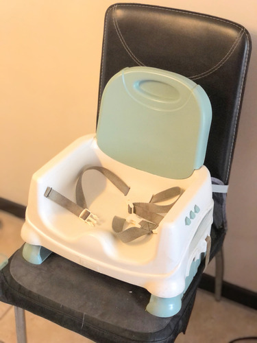 Silla De Comer Para Bebé Fisher-price Booster Fisher-price Healthy Care Booster Seat Azul Acero (Usado)