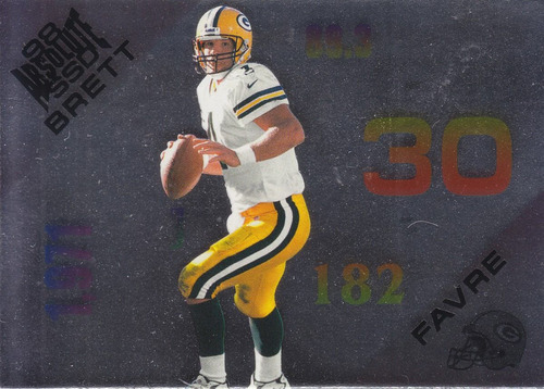 1998 Absolute Ssd Statistically Speaking Brett Favre Packers